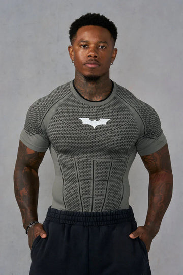 Batman Compression Tee – Grey Green
