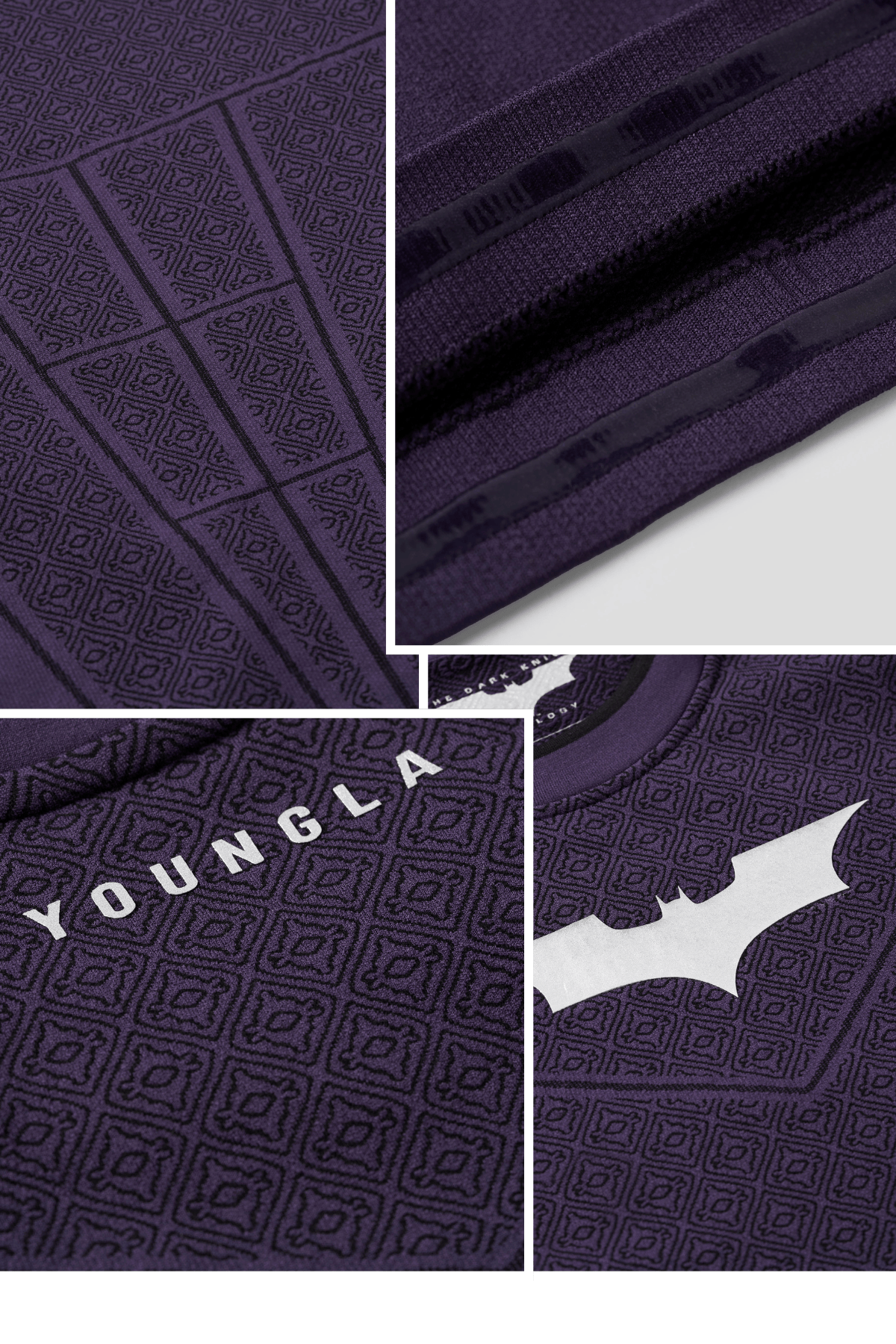 8004 - Batman Compression Longsleeve - Purple Limited Edition - Image 6