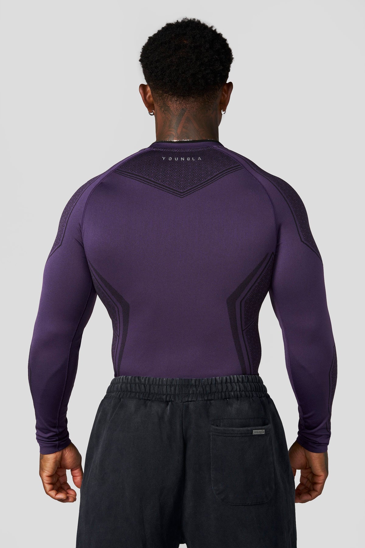 8004 - Batman Compression Longsleeve - Purple Limited Edition - Image 9