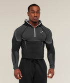 Onyx 5.0 Seamless Hoodie Black/Light Grey