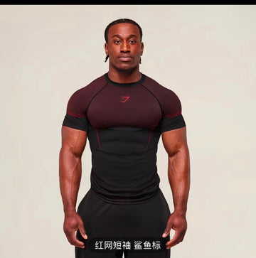 Onyx 5.0 Seamless Compression tee Carmine Red