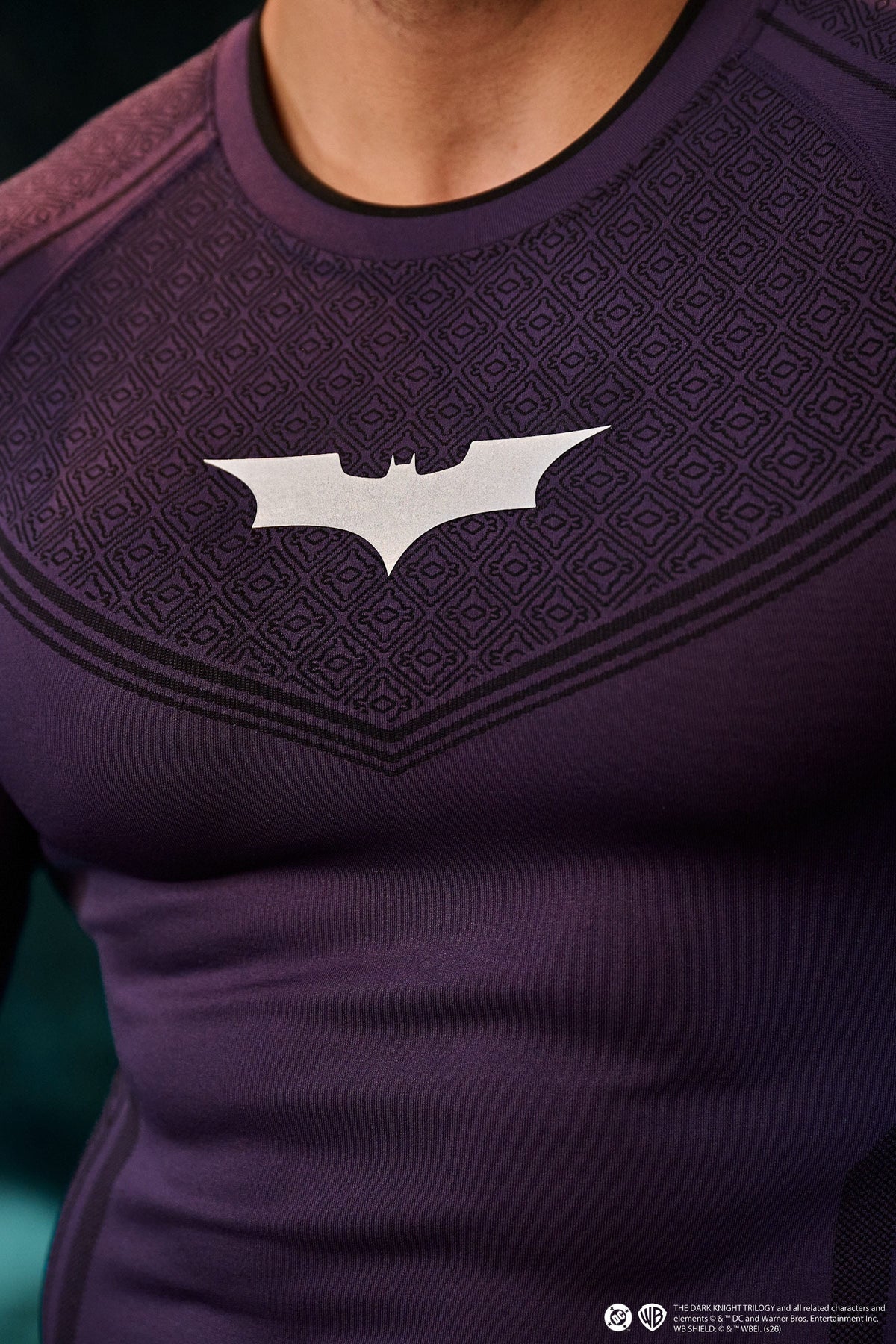 8004 - Batman Compression Longsleeve - Purple Limited Edition - Image 3