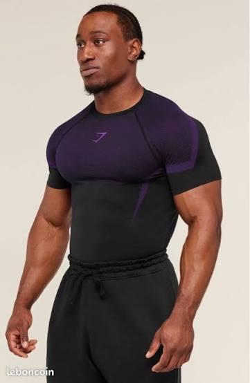 Onyx 5.0 Seamless Compression Tee-Black/Purple