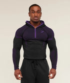 Onyx 5.0 Seamless Hoodie Black/Athletic Purple